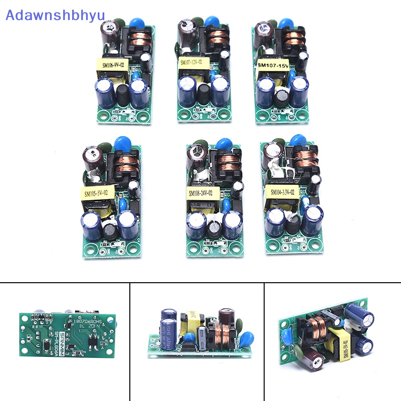 Adhyu AC-DC 3V 5V 9V 12V 15V 24V Papan Modul Power Supply Switching Terisolasi PLG06A ID