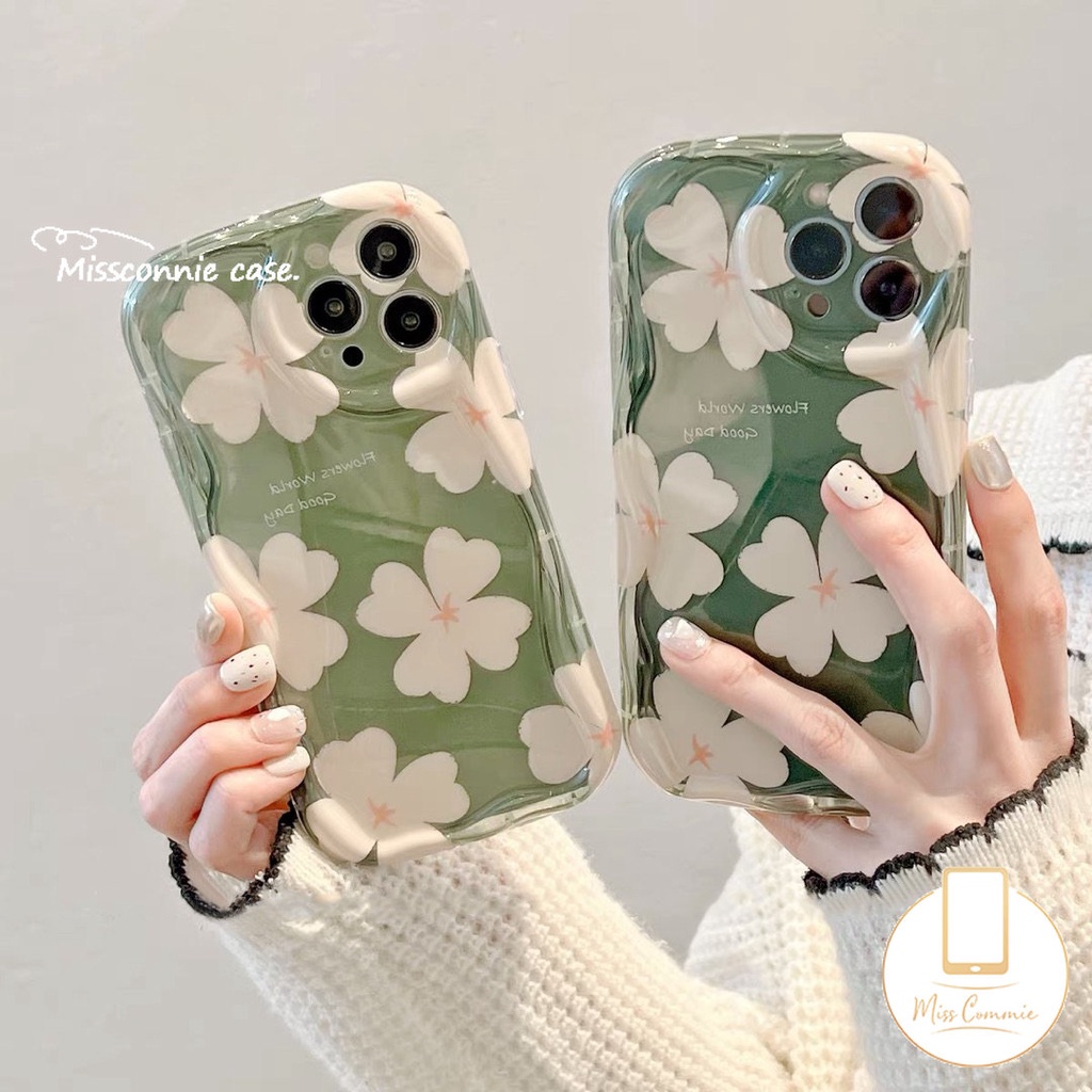 Casing Untuk Redmi 9A 9 9T A2 10A A1 10C 10 9C NFC Redmi Note8 11 9 10 10S 11s 10Pro Max POCO M3 Fresh Flowers Soft Tpu Shockrpoof 3D Wavy Curved Edge Glossy Floral Cover