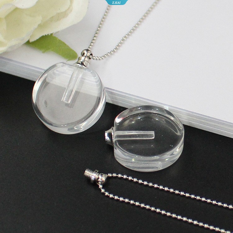 Diy Water Drop Dapat Dibuka Rantai Kalung Unisex Kristal Botol Parfum Darah Vial Liontin Choker Perhiasan Props Aksesoris [ZK]