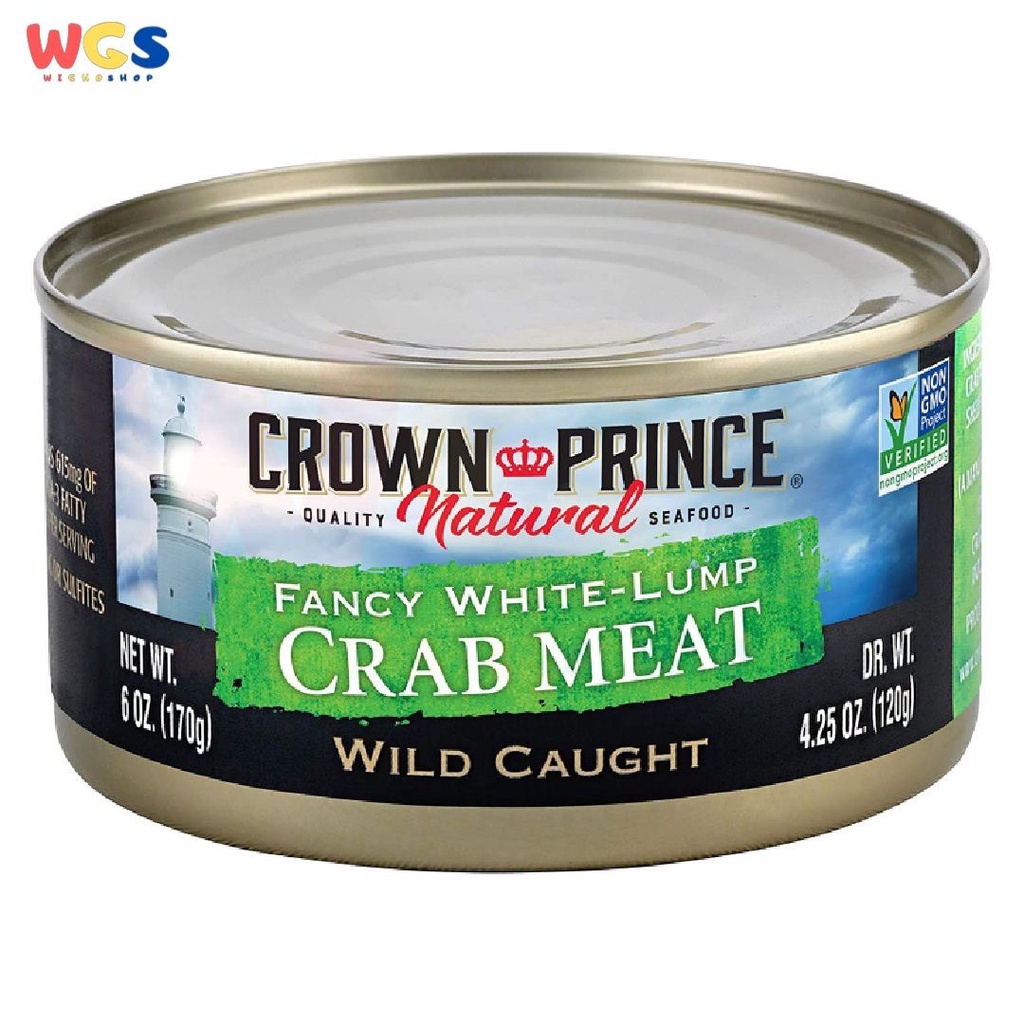 Crown Prince Natural Fancy White Lump Crab Meat Wild Caught 170g