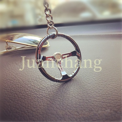 Car Racing Wheel Steering Alloy Zinc Keychain Mini Fob Pendent keyring Key U4F6 Novelty Gantungan Kunci Setir Mobil keyring keyfob Zinc Alloy Gantungan Kunci ring Key Fob Pendant