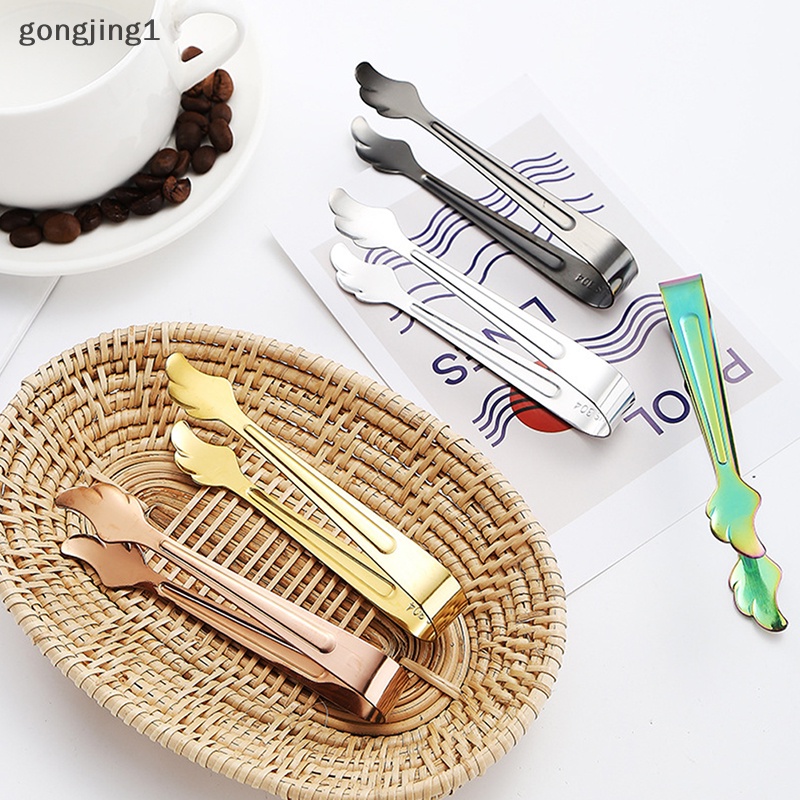 Ggg Stainless Steel Klip Es Batu Ice Tong Roti Makanan BBQ Clip Barbekyu Klip Dapur ID