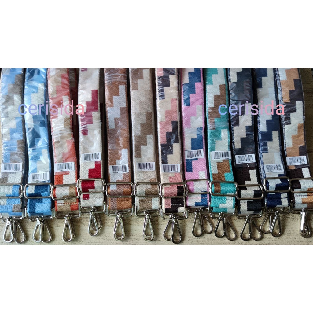 LONGSTRAP/TALI TAS SLEMPANG EARTH TONE ET/PREMIUM TEBAL