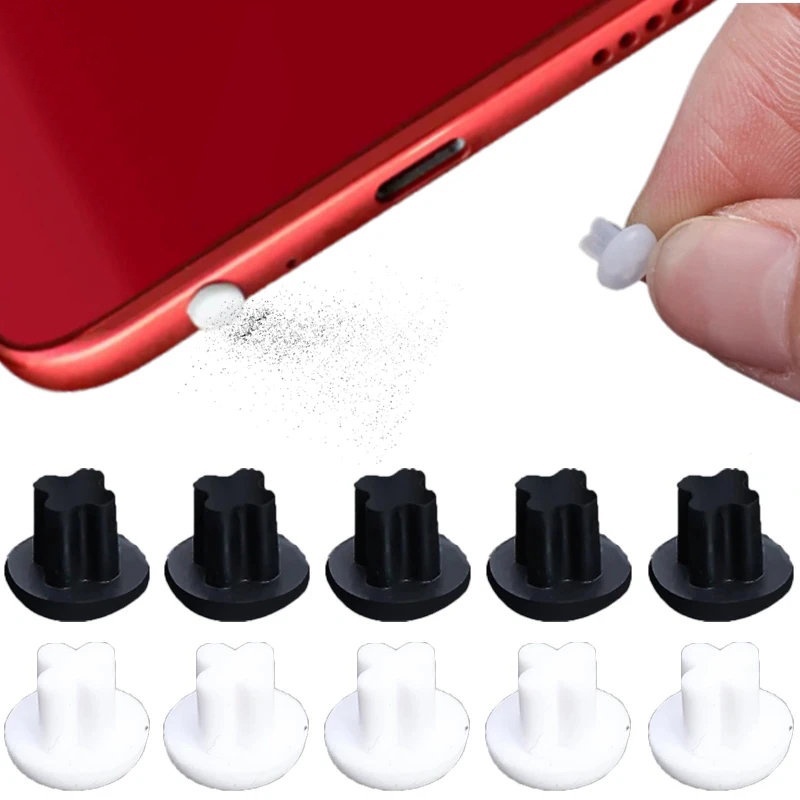 3warna Silikon Tahan Debu Colokan Antarmuka Earphone 3.5MM/penutup Pelindung Port Headset Topi Anti Debu Untuk Ponsel Laptop