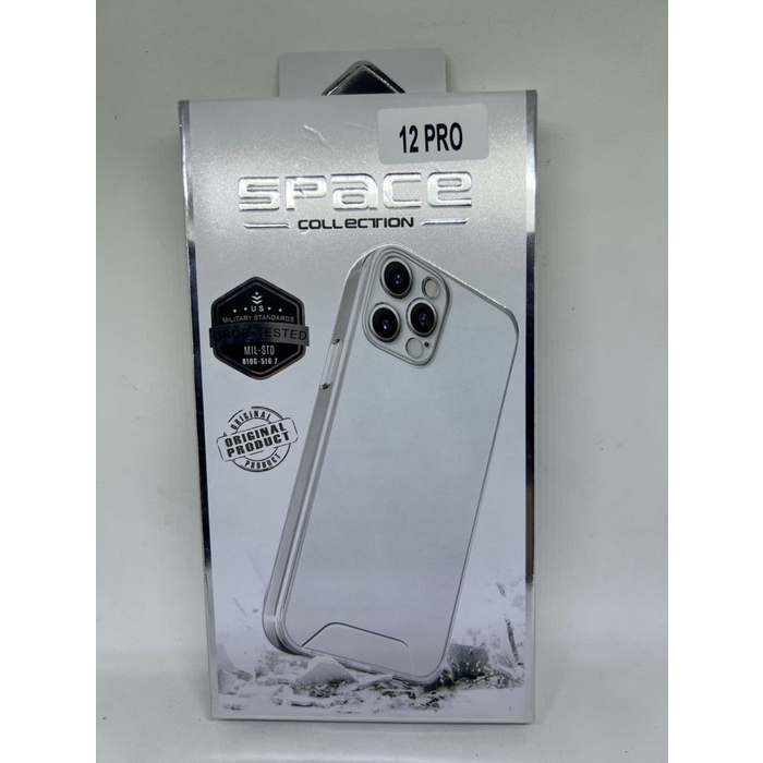 Casing Space Clear Case Impact Anti Kuning iPhone 12/12Pro
