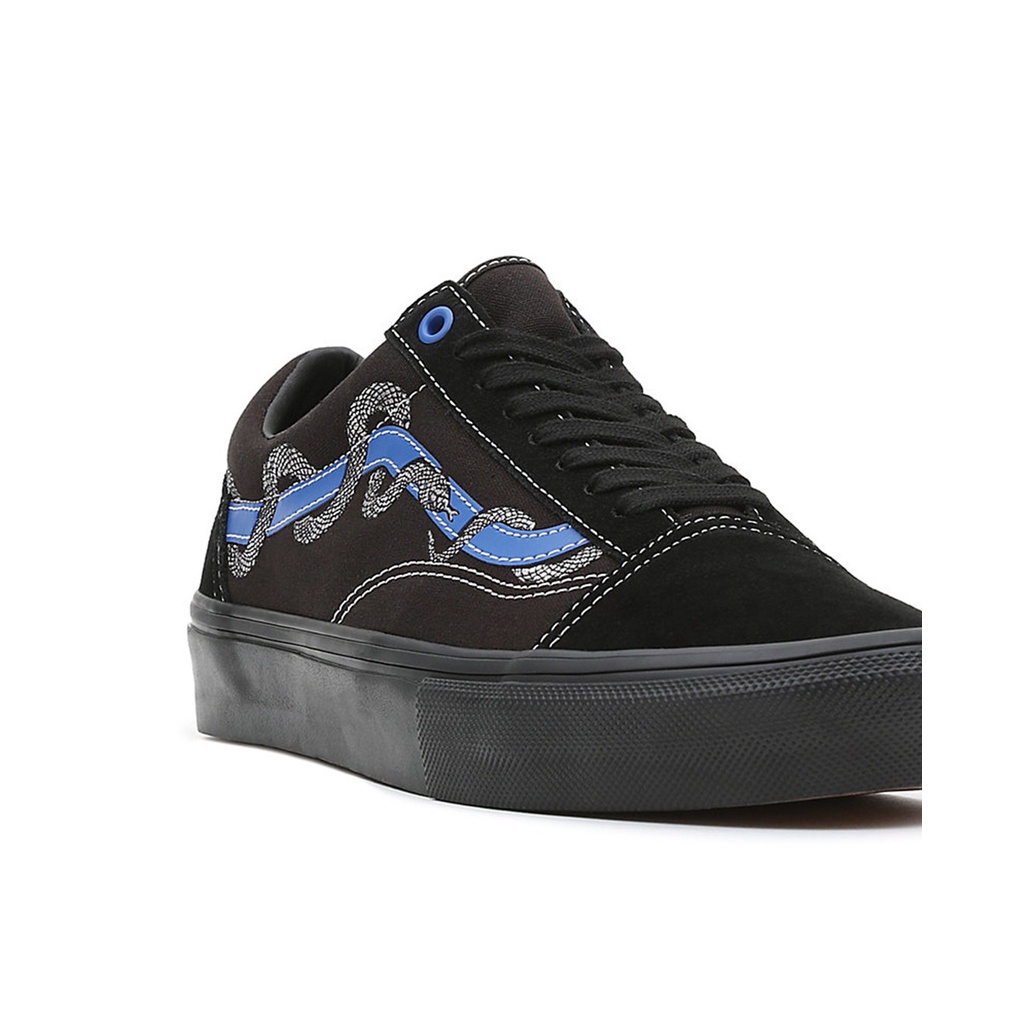 SEPATU VANS OFF THE WALL | SKATE OLD SKOOL BREANA GEERING BLUE BLACK