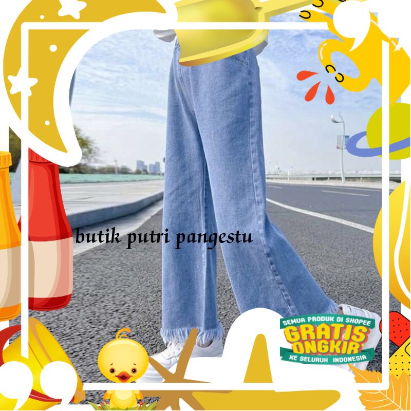 celana jeans rawis anak perempuan // celana kulot rawis anak perempuan // celana kulot anak // celan
