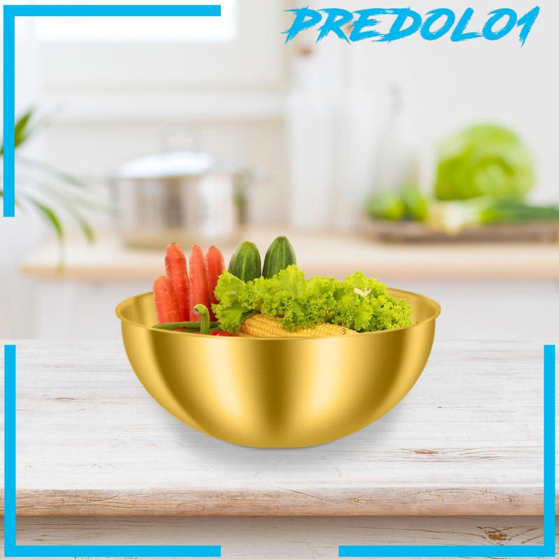 [Predolo1] Mangkuk Pencampur Bahan Stainless Steel Dapat Ditumpuk Nesting Bowl Untuk Piknik Outdoor Rumah