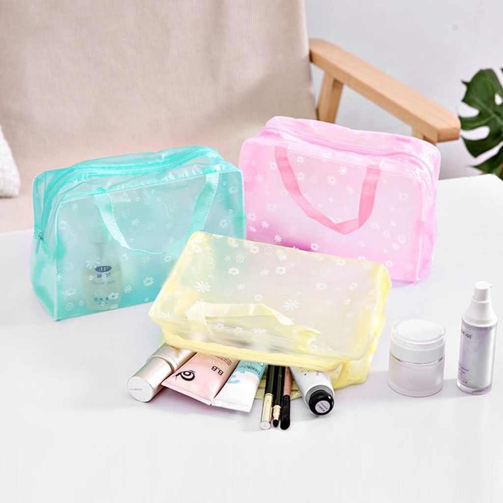 MKL -  TAS KOSMETIK ANTI AIR TRANSPARAN COSMETIC POUCH / WATERPROOF R892