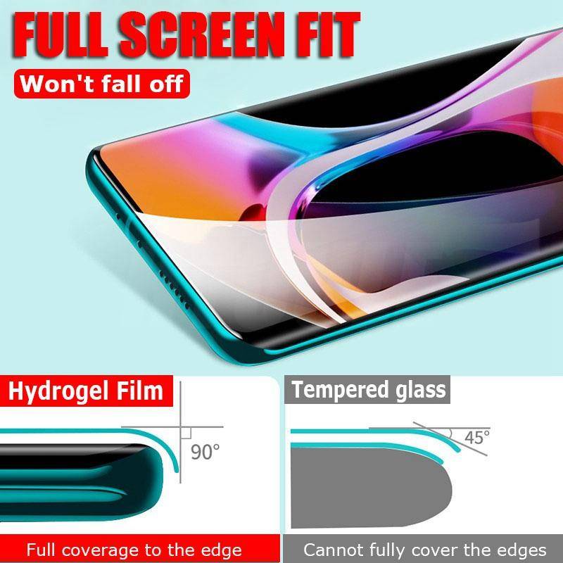 3pcs Film Hydrogel Bening Untuk OPPO Realme X9 X50 X7 X2 Pro Player SuperZoom Anti blue light Pelindung Layar Untuk Realme X XT X7 Max X7 Pro Ultra Film Bukan Kaca