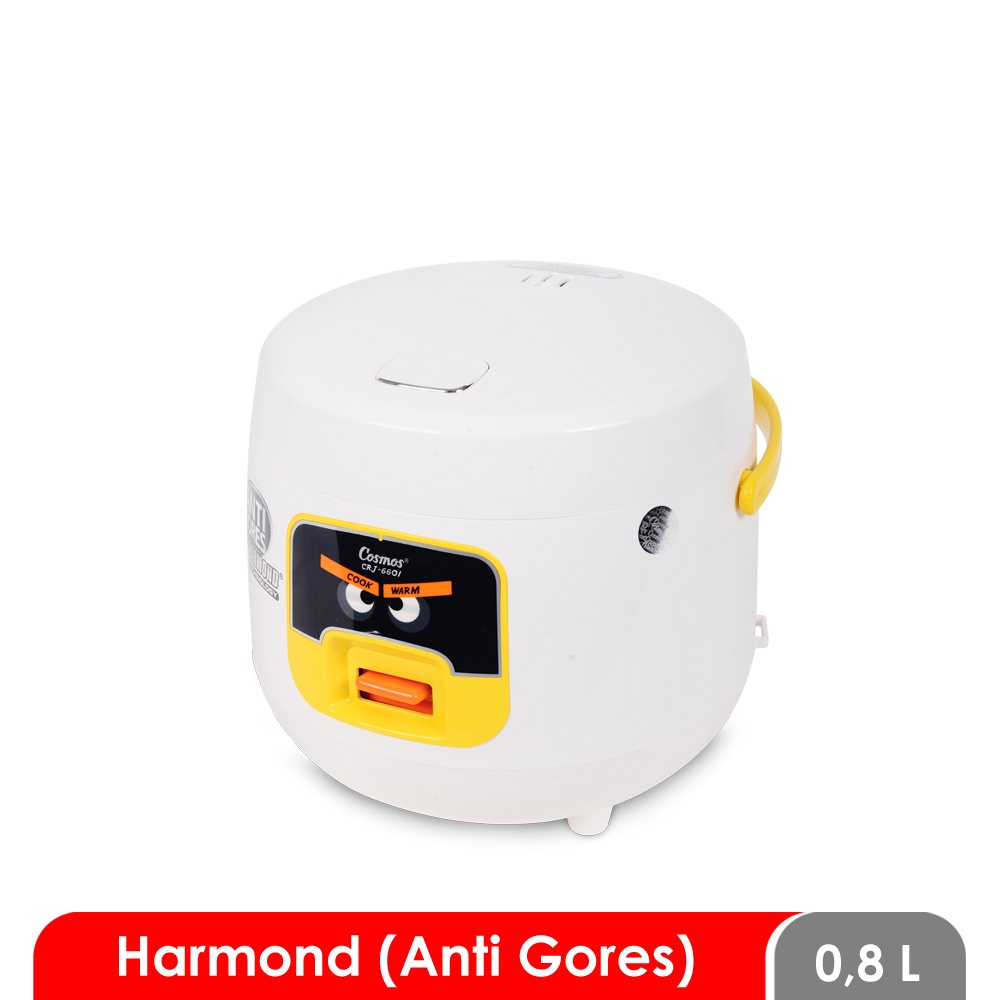 COSMOS RICE COOKER / MAGIC COM HARMOND CRJ6601 / CRJ 6601 / CRJ-6601 (0,8 LITER) GARANSI RESMI