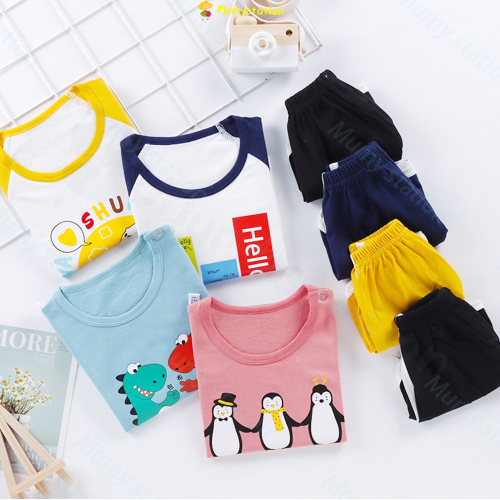 Mumystation 0-2 Tahun Baju Anak Bayi Import Setelan Anak Stelan Karakter Bayi Import