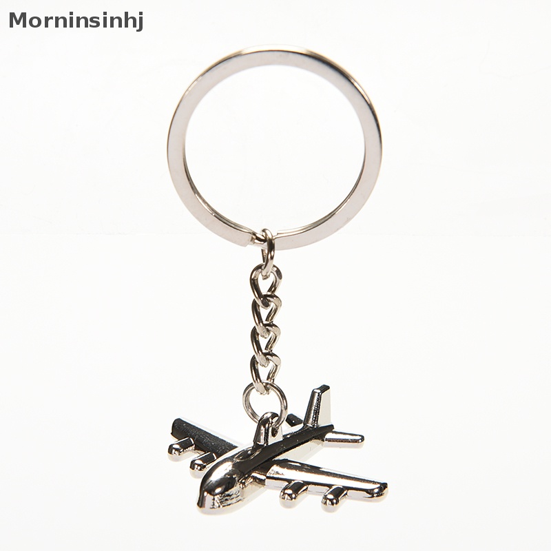 Mornin 1pc Keyring Mini Pesawat Udara Metal Alloy Gantungan Kunci Hadiah Kreatif Keyfob 3D Pendant id