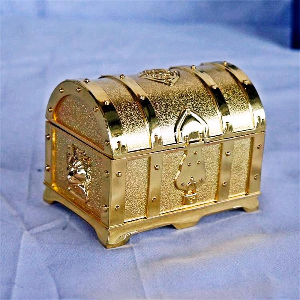 Kotak Harta Karun Bentuk Jewelry Case Vintage Hias Anting Kalung Gelang Perhiasan Display Wadah Organizer