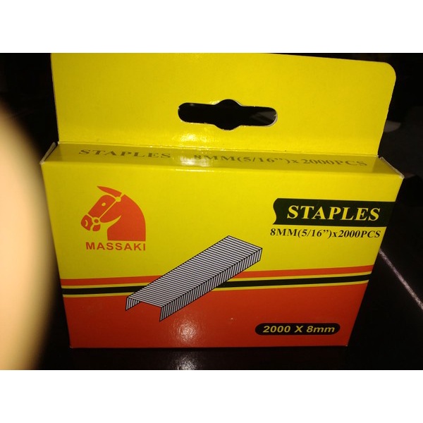 

MASSAKI Isi Staples Gun 8 mm x 2000 pcs