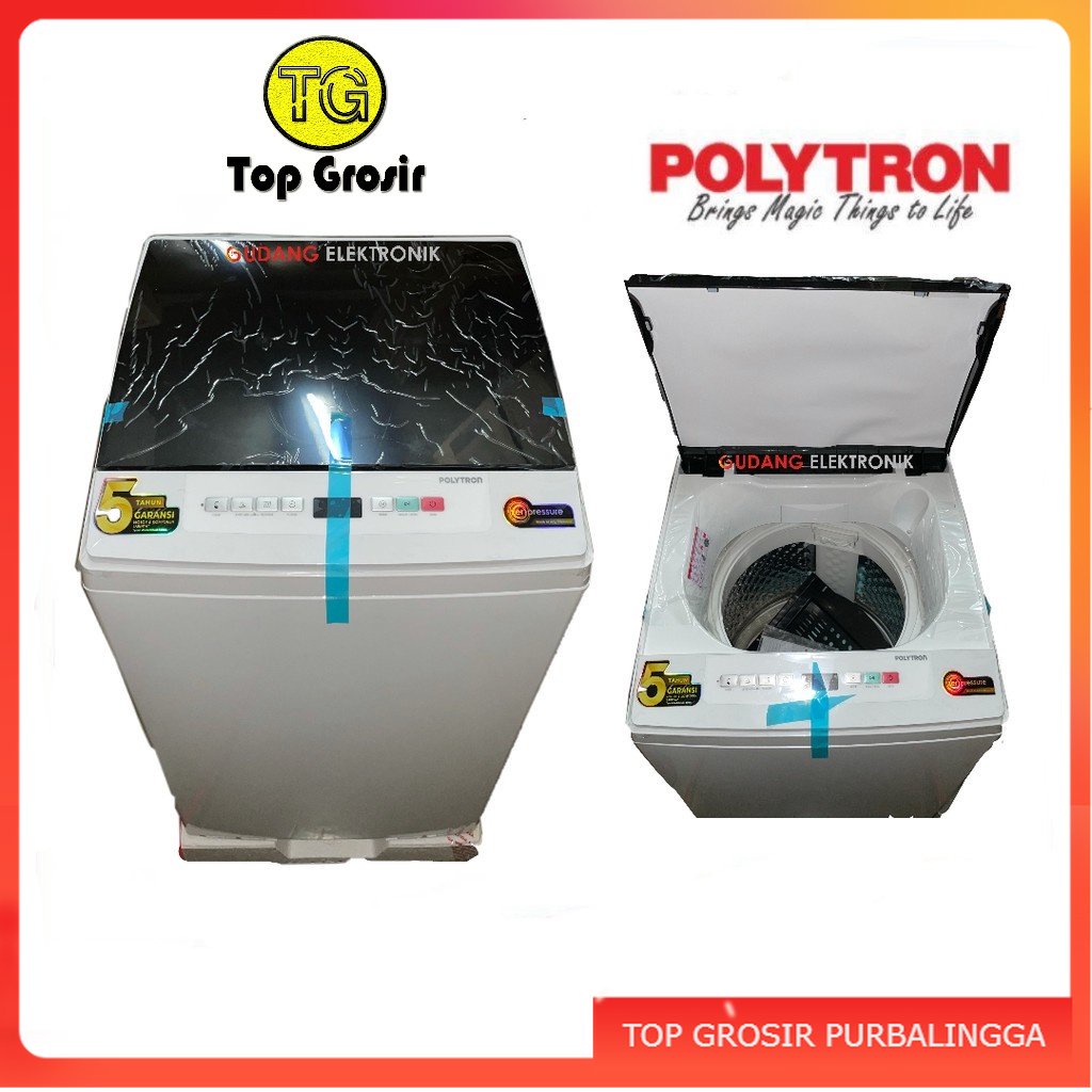 MESIN CUCI 1 TABUNG POLYTRON PAW 7527 TOP LOAD POLYTRON PAW-7527 PURBALINGGA