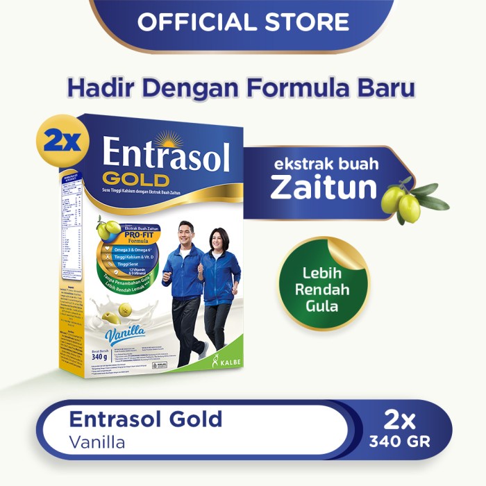 

Promo Terjangkau ~ Entrasol Twinpack Gold Vanilla 340g