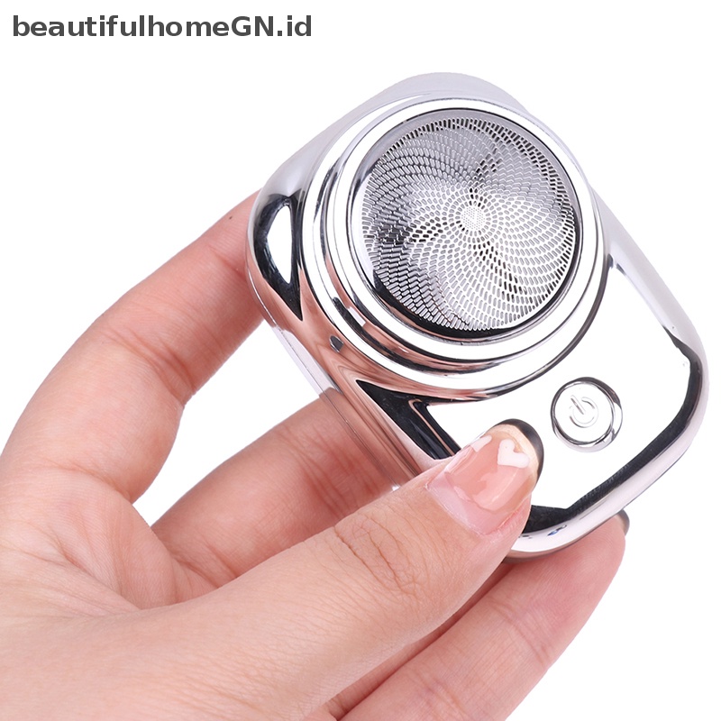 {Cantik} Alat Cukur Mini Portable Elektrik Razor Untuk Pria USB Rechargeable Shaver Home Travel~