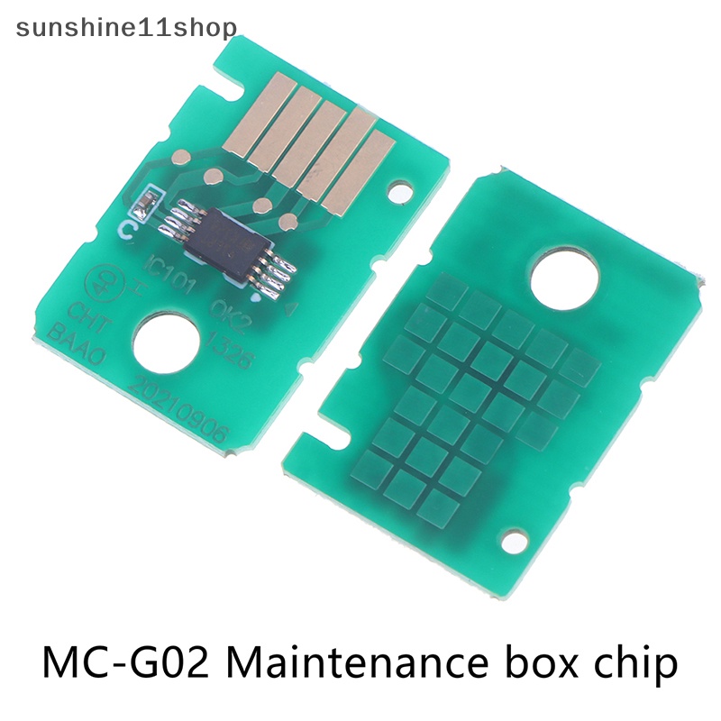Sho 2Pcs Chip Kotak Pemeliharaan MC-G02 Kompatibel Dengan G1820 G2820 G2860 G3860 Chip Tinta Limbah N