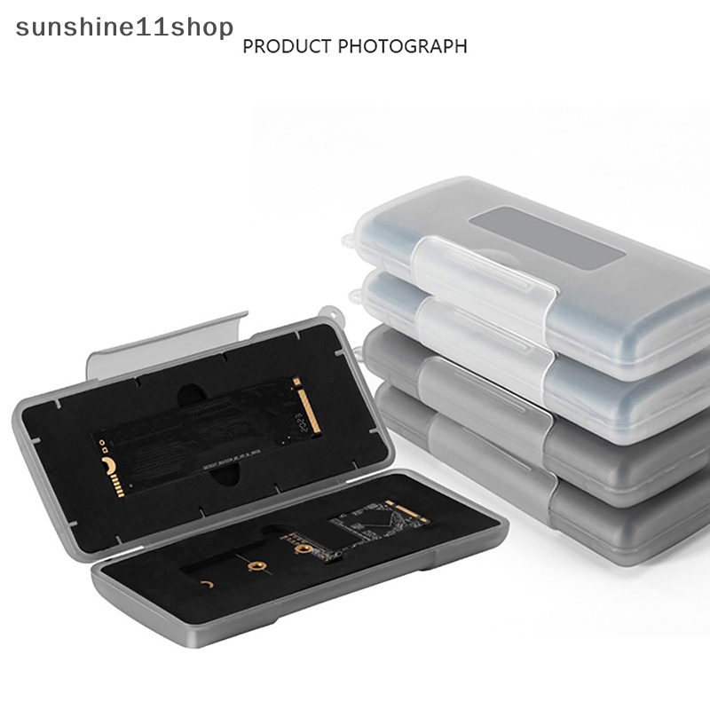 Sho New M2 2280sd Plastik Case Anti-Statis Kotak Penyimpanan Memory Holder Protection Untuk 6x M.2 Nvme2280Keadaan Solid Drive Tahan Air N