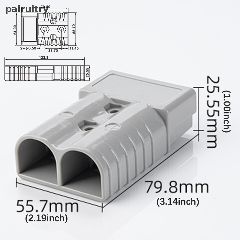 Konektor Colokan PRT 175A Steker Pengisian Forklift Arus Tinggi 175A 600V Colokan Listrik-in Connector Charging Plug Industrial Plug PRT