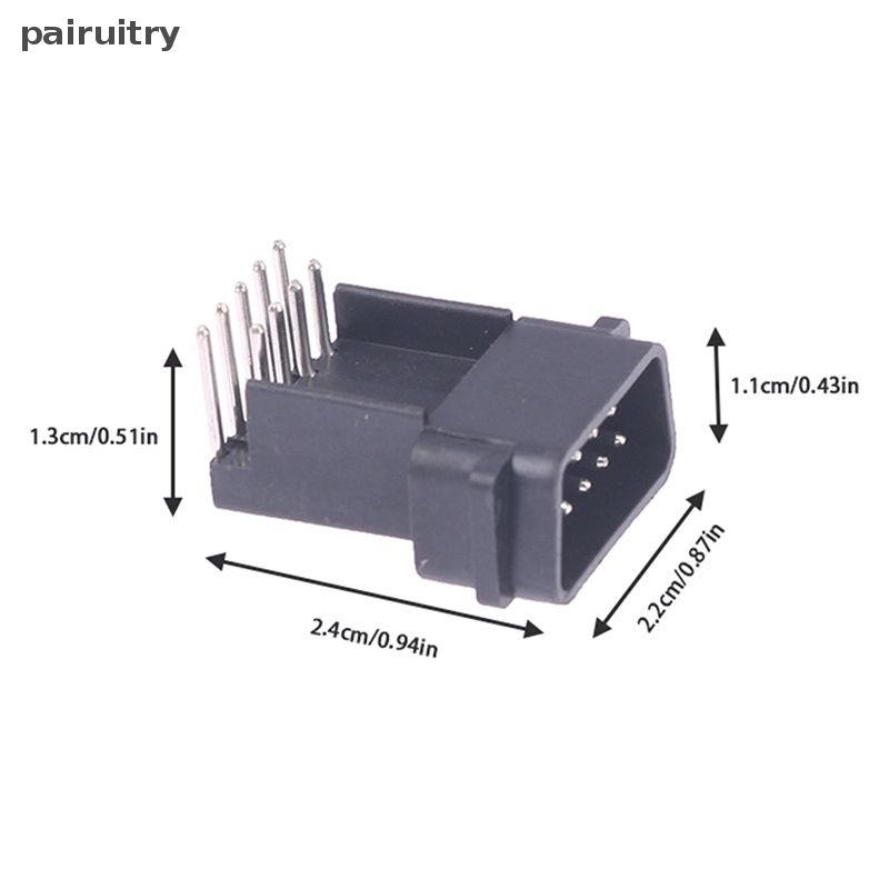 Prt 90derajat 9pin Didedikasikan Soket Konektor Slot Perempuan Untuk Aksesoris Permainan Kualitas Tinggi Pengerjaan Halus PRT