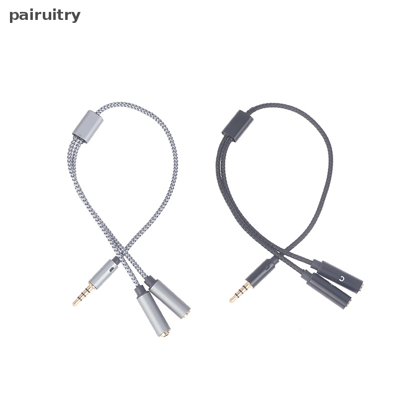 Prt Headphone Komputer Laptop 3.5mm 2-in-1 Adapter Kabel Handphone Adapter PRT