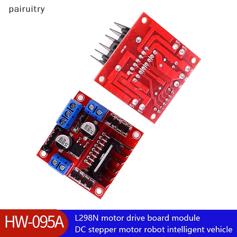 Modul Papan Driver PRT L298N Stepper Motor Mobil Pintar Robot Breadboard High Power PRT