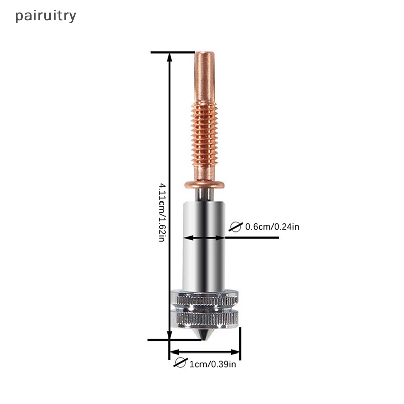 Prt Clone Nozzle Tembaga Titanium Alloy Nozzle 0.4mm Serba Nikel Plag PRT