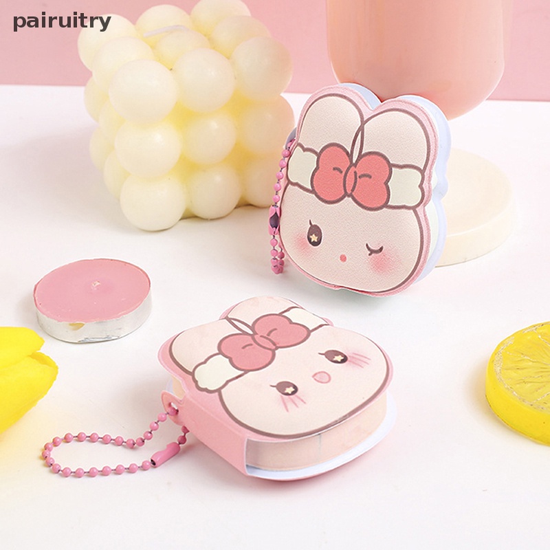 Prt 80sheets /set Kartun Kelinci Stress Relief Post-it Notes Deion Lembut Portabel Memo Stiker Kreatif Lucu Stationary PRT