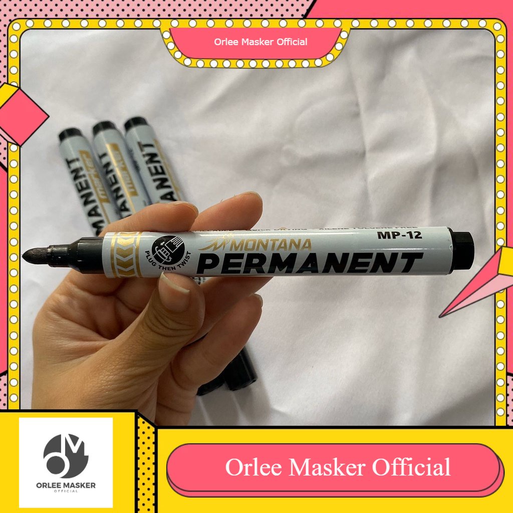 SPIDOL MONTANA BESAR PERMANEN MARKER HITAM 1 pcs