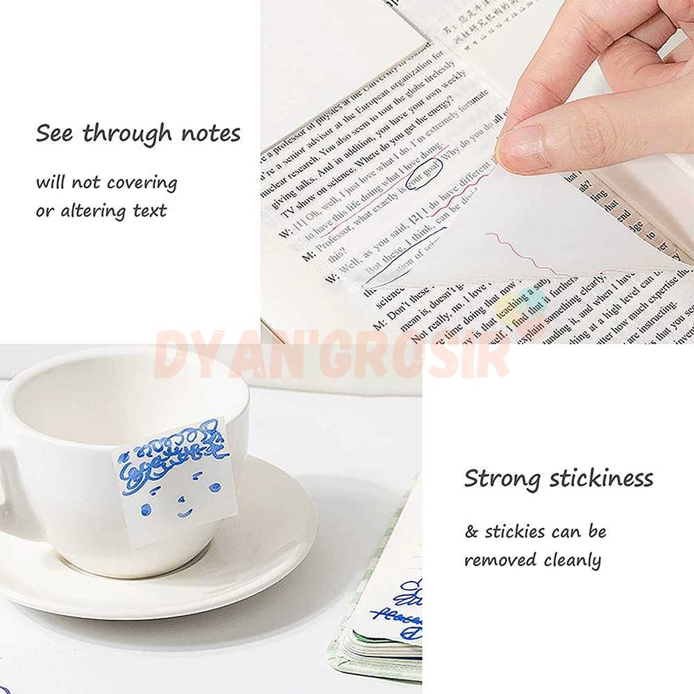 

MOHAMM Kertas Sticky Notes Waterproof 7x9.5cm 50 Lembar - BLT507