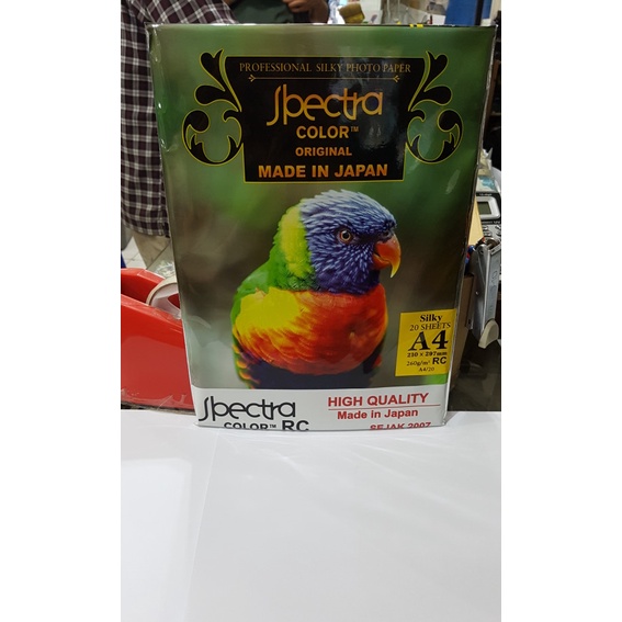 Kertas Foto Silky Spectra A4. Kulit Jeruk 260g