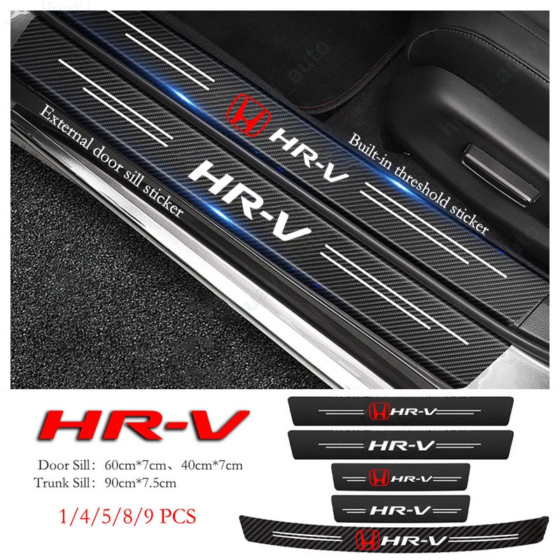 Stiker Kusen Pintu Mobil Honda HRV HR-V Stiker Kulit Serat Karbon Anti Gores Stiker Pelindung Bagasi Untuk HR-V Gen2 Gen3 HRV Turbo E/HEV Rs2022 Aksesoris