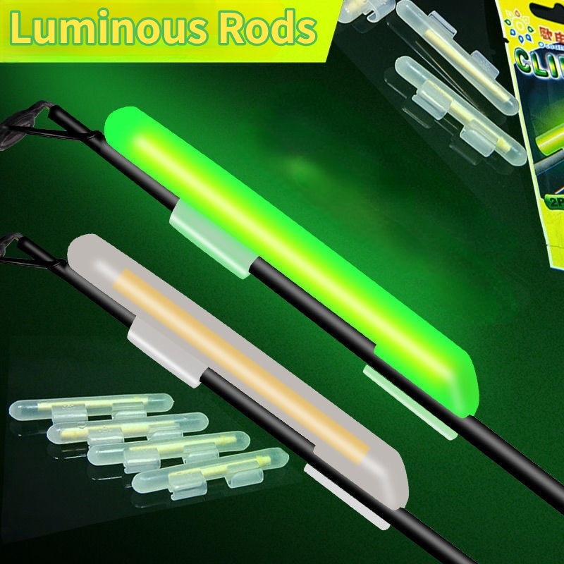 Outdoor Night Fishing Float Glow Stick/Aksesoris Alat Bantu Pencahayaan Pancing Portabel/Universal Fishing Rod Marking Luminous Rod/Snap On Fishing Fluorescent Rod/