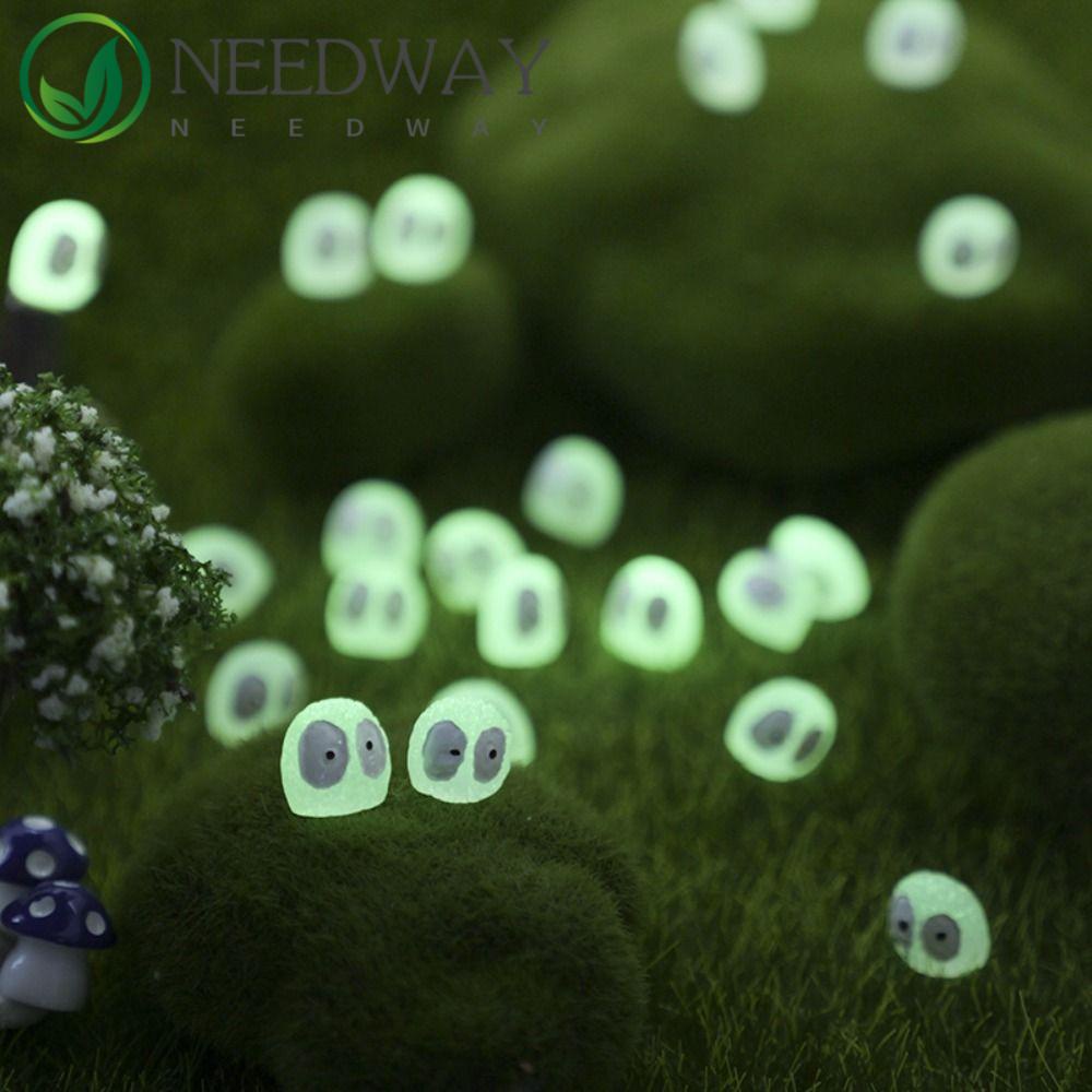 Needway   Totoro Luminous Sujeo Mini 10Pcs Festival Pesta Berkebun Halloween Sprites Debu