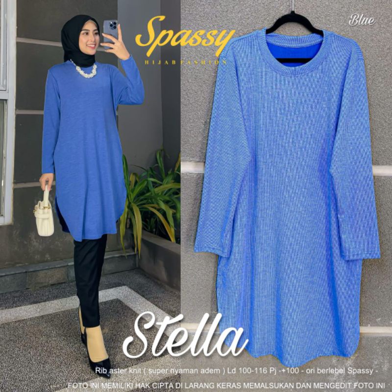 STELLA TOP ORI SPASSY | Atasan Wanita aster knit