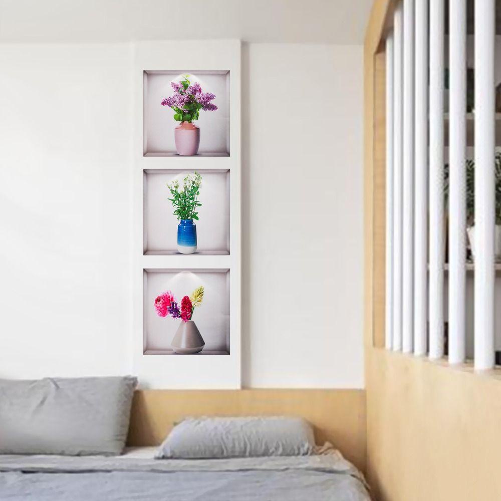 R-FLOWER Stiker Dinding Ruang Tamu DIY Dekorasi Rumah Wall Decal