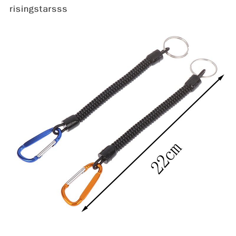 Rsid Span-new 1PC Portable Memancing Lanyards Tali Boag Camping Carabiner Aman Lock Grip Jelly