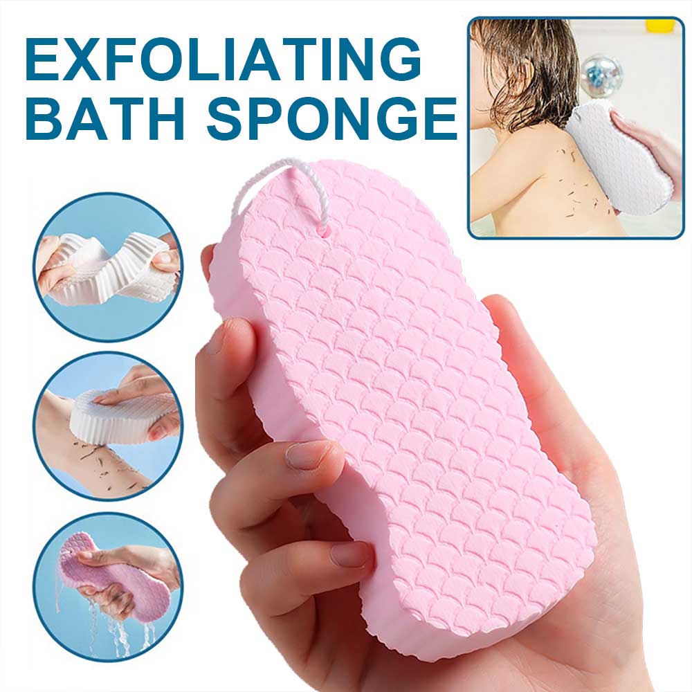 Sponge 3d Spons Mandi Lap Tubuh Spons Mandi Lembut Sikat Mandi Exfoliante Pembersih Kulit Tubuh Alat Penghilang Kulit Mati