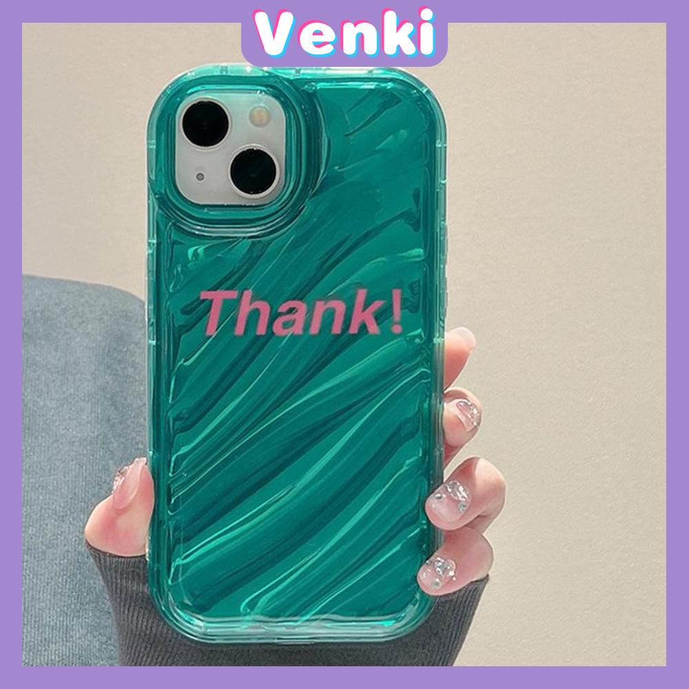VENKI-Untuk iPhone 11 iPhone Case Laser Reflektif Transparan Ponsel Case TPU Soft Shockproof Airbag Case Gradien Kata-kata Bahasa Inggris Kompatibel dengan iPhone 14 13 Pro max 12 Pro 7 8Plus