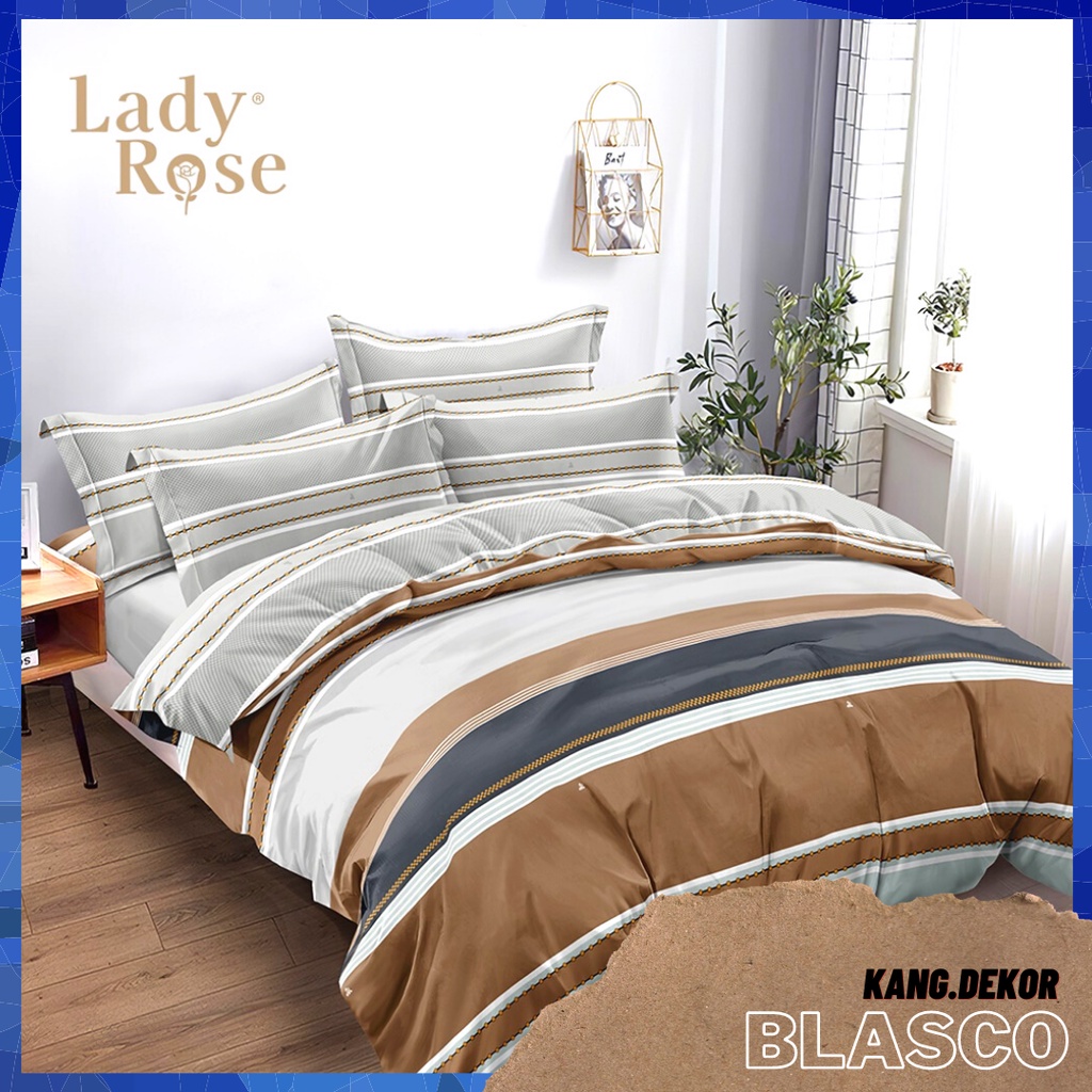 BEDCOVER LADY ROSE BLASCO QUEEN KING SINGLE SIZE 160X200 180X200 120X200 BED COVER SET MOTIF SEPRAI NO 1 2 MURAH NO 1 2 3 SEPRAI MURAH SEPREI AESTHETIC BEDCOVER CANTIK SEPRE ANTI LUNTUR MOTIF LADYROSE PLUS SARUNG BANTAL SPREI DEWASA ALAS KASUR ADEM