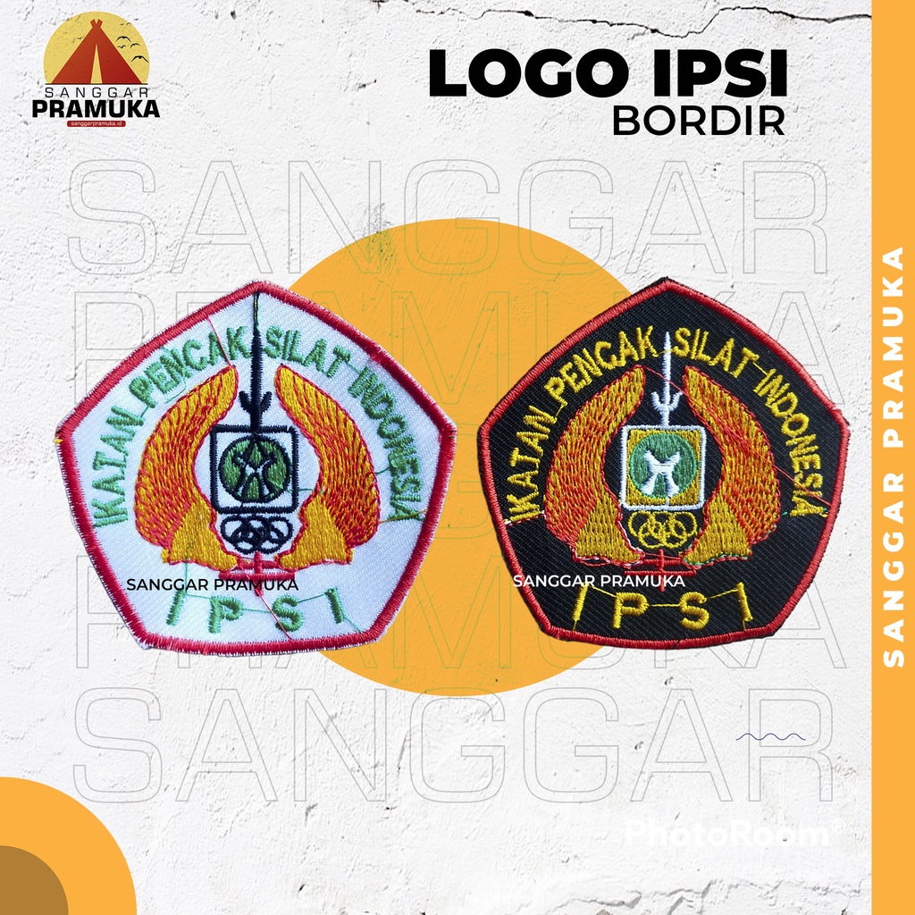 Logo IPSI / Badge Ikatan Pencak Silat Indonesia / Ipsi Hitam / Ipsi Putih