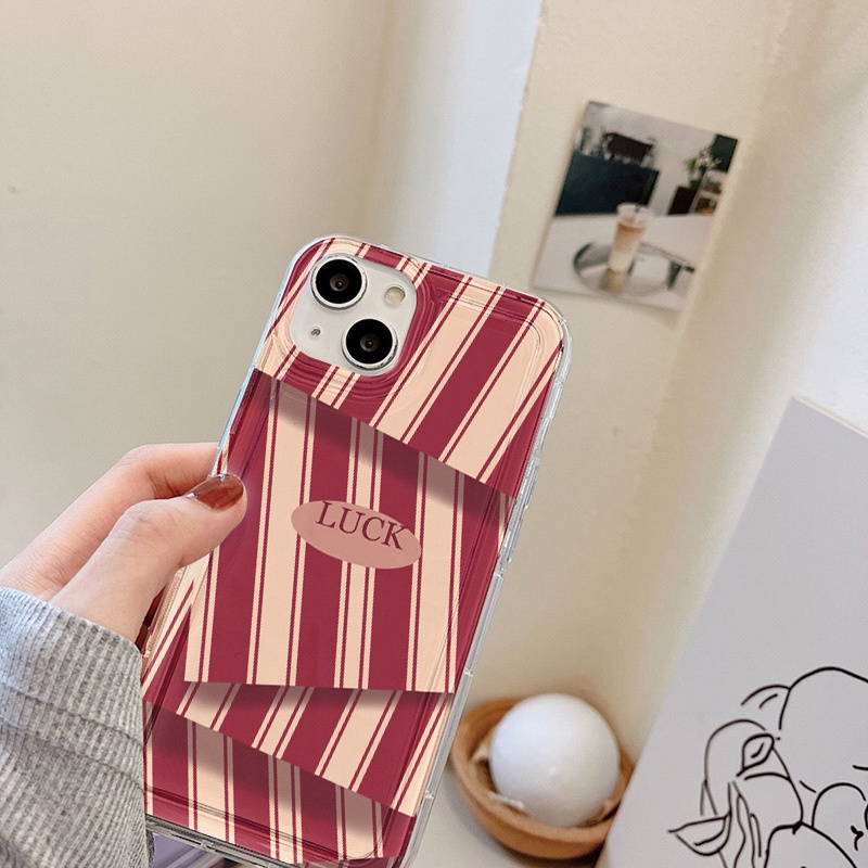 Vintage Stripe Case Untuk Samsung A12 A10 A10S A14 A13 A11 A31 EU A51 A52 A52S A50 A50S A30S A32 A33 A03 A22 A23 A71 A73 A02 A03 S22 S23 Plus Ultra FE Airbag Shockproof Cover