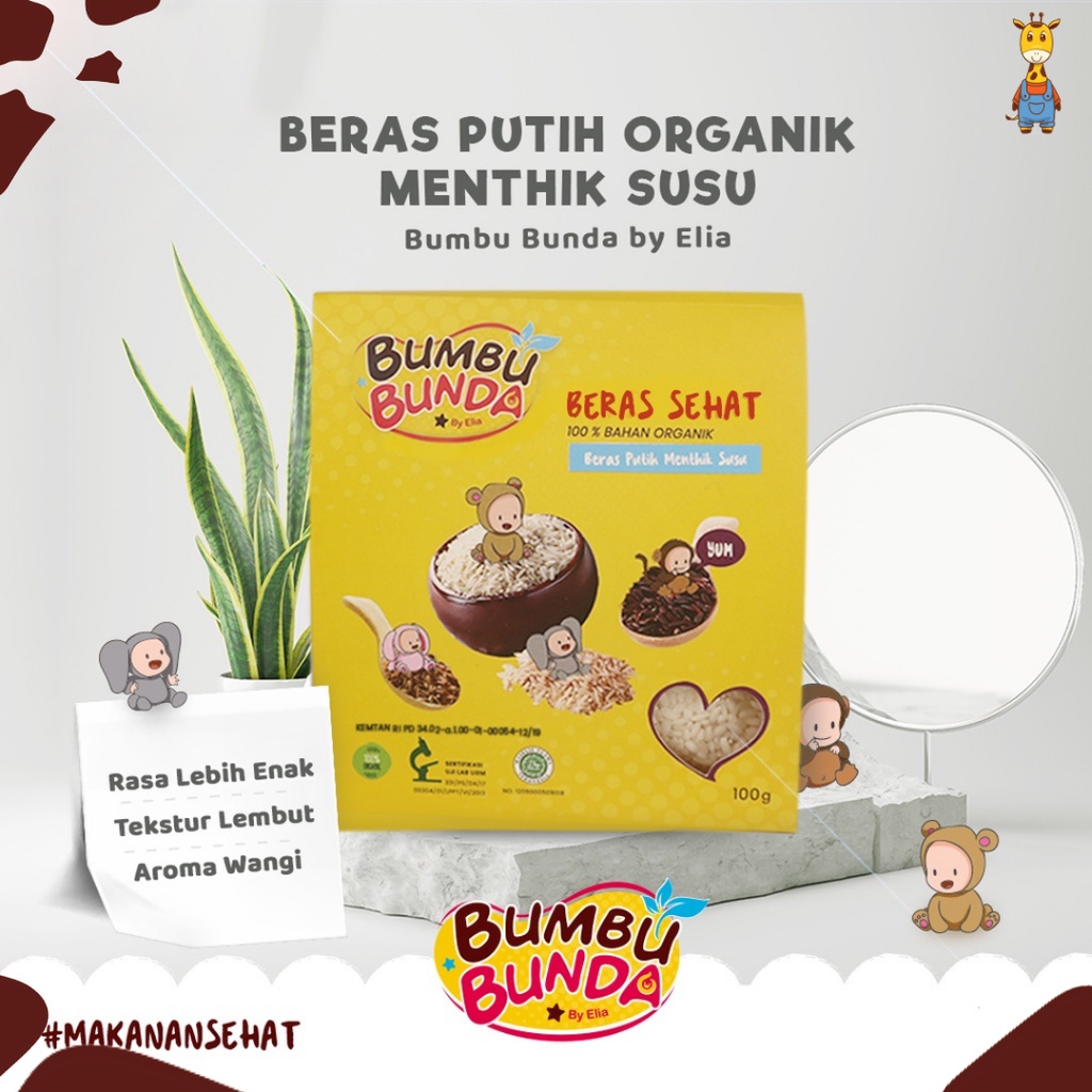Bumbu Bunda Elia Beras MPASI Organik / Beras BB Booster / Beras Anak / Beras Bayi