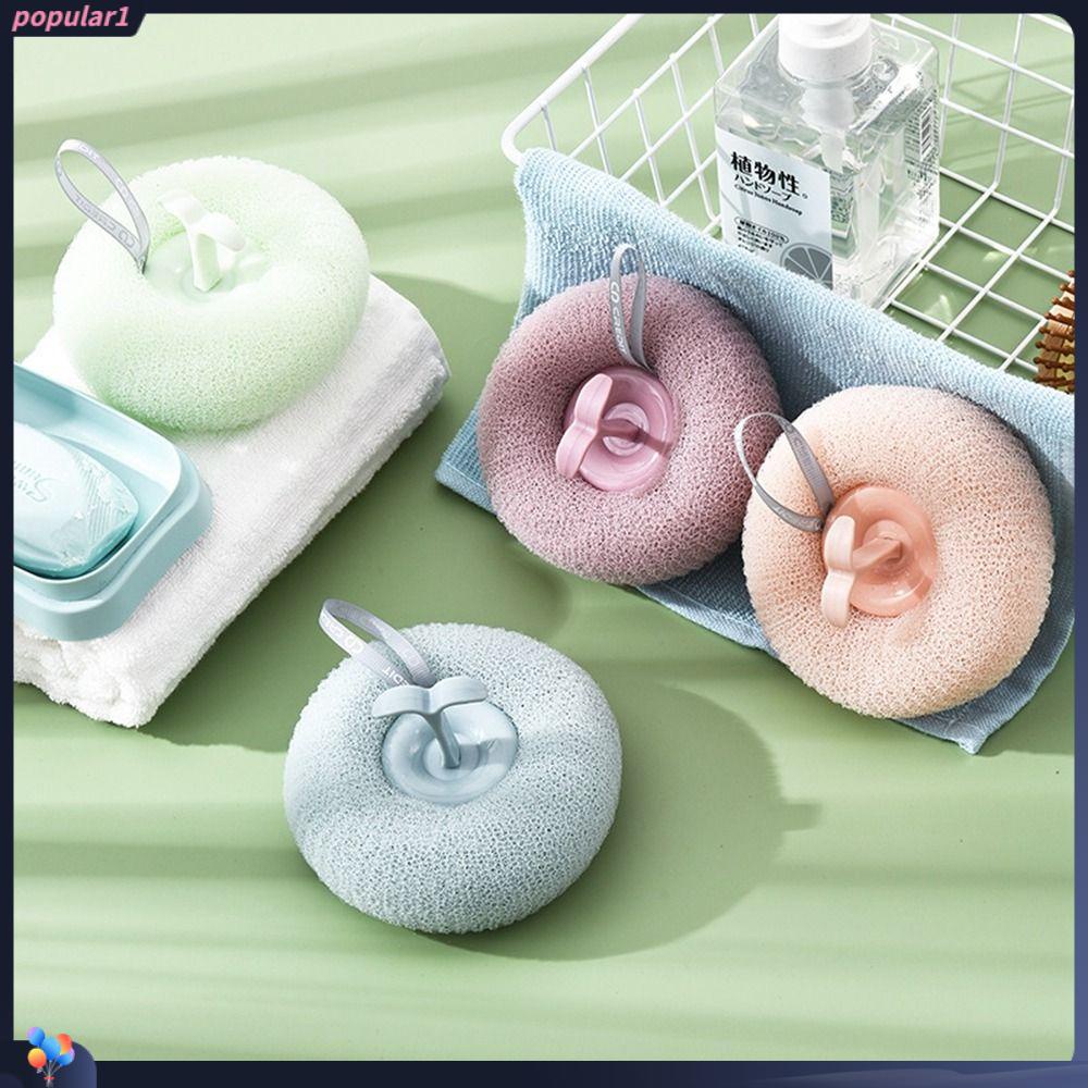 Populer 3PCS Bath Ball Soft Wash Scrub Shower Mandi Gelembung Bunga Mandi Gosok