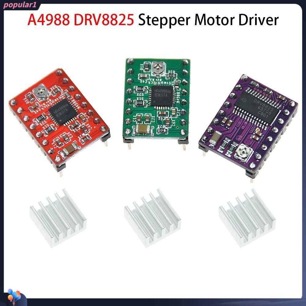 Populer 3pcs Driver Motor Stepper Untuk SKR V1.3 1.4 GTR V1.0 RAMPS 1.4/1.6 MKS Breakout Board Dengan Heat sink 3D Printer Parts