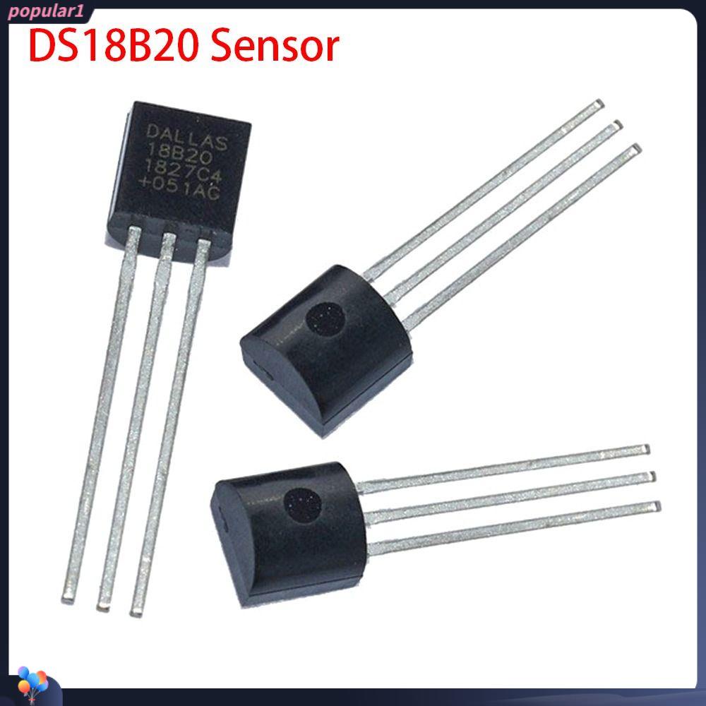 Populer 10pcs DS18B20 Sensor Data Akuisisi 18B20 Diy Kit TO-92 IC Chip