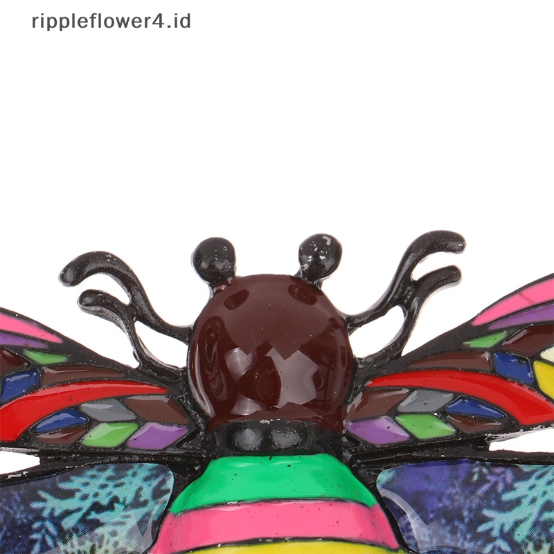 {rippleflower4.id} Enamel Honeybee Bros Untuk Wanita Warna-Warni Serangga Pin Lencana Perhiasan Gaya Kartun Aksesoris Hadiah~