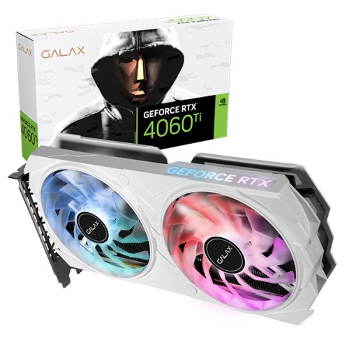 GALAX GeForce RTX 4060 Ti 8GB DDR6 EX (1-Click OC) WHITE EDITION RGB